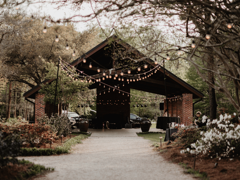 wedding outside of the pavillion