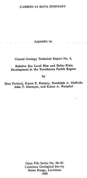 La C14 Data Summary 1988