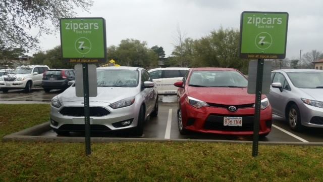 Zipcar lot